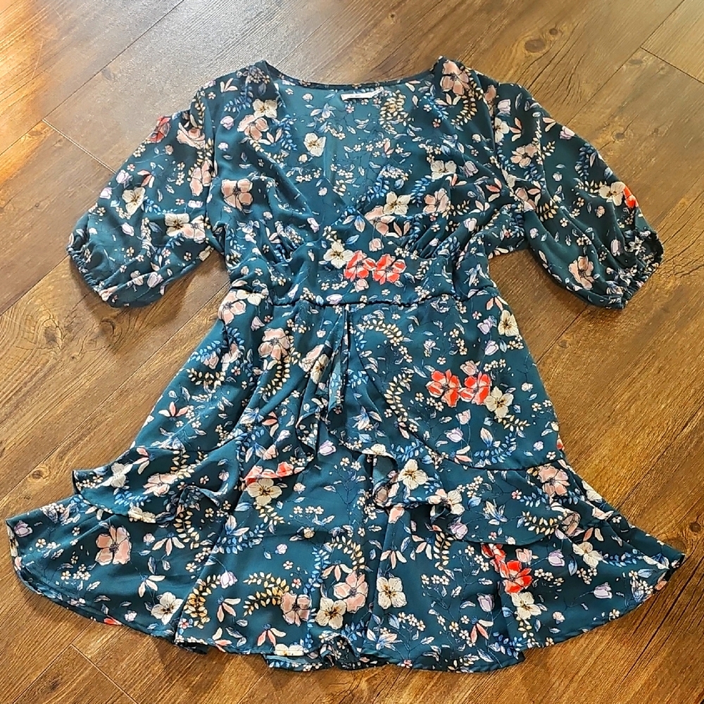 Mi Ami Plus Size Dress 2X Floral Mini Dress